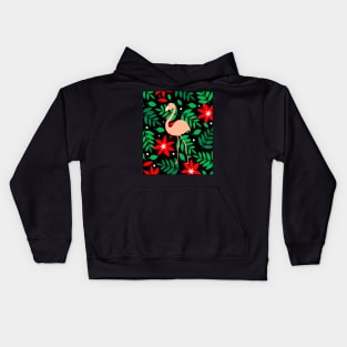 Tropical Flamingo Lovers Kids Hoodie